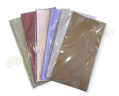 ACC0085-S93 Matt Floral Paper 58x58cm Various Colours | ARTISTIC GREENERY