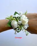 Corsage & Buttonhole - Ranunculus with Gypso - CB0045 - $56/set | ARTISTIC GREENERY