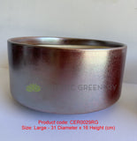 Large - CER0029RG Rose Gold Round Ceramic Planter - 3 Sizes | ARTISTIC GREENERY