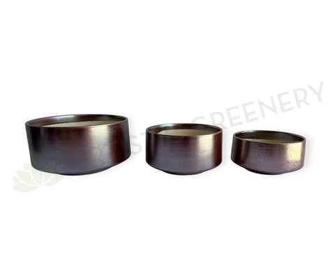 CER0029RG Rose Gold Round Ceramic Planter - 3 Sizes | ARTISTIC GREENERY