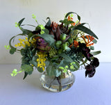 FA1136-CT - Mixed Style Floral Arrangement 30cm Tall (Ref: Brightwater) | ARTISTIC GREENERY