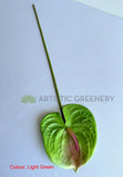 F0257L Artificial Anthurium / Flamingo Flower 63cm Large Red / Light Green / White | ARTISTIC GREENERYFake Anthurium plastic flamingo flower WA Australia