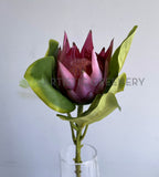 F0320S King Protea Stem Small 54cm Mauve | ARTISTIC GREENERY