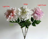 F0387 Artificial Dahlia Single Stem 64cm Light Pink / White / Light Purple | ARTISTIC GREENERY