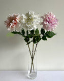 F0387 Artificial Dahlia Single Stem 64cm Light Pink / White / Light Purple | ARTISTIC GREENERY