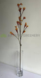 F0434 Imitation Kangaroo Paw Spray 100cm Orange | ARTISTIC GREENERY