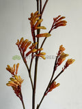 F0434 Imitation Kangaroo Paw Spray 100cm Orange | ARTISTIC GREENERY