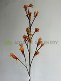 F0434 Imitation Kangaroo Paw Spray 100cm Orange | ARTISTIC GREENERY