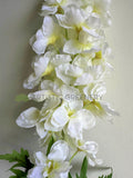 F0439 Large Silk Delphinium  Stock Flower 123cm White | ARTISTIC GREENERY