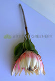 F0458 Silk King Protea Stem 72cm Pink | ARTISTIC GREENERY