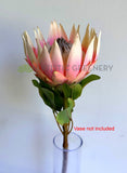 F0458 Silk King Protea Stem 72cm Pink | ARTISTIC GREENERY