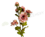 F0460 Artificial Pink Peony Spray 83cm | ARTISTIC GREENERY Perth Silk Flowers Supplier