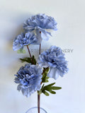 F0463 Artificial Rustic Blue Peony 74cm | ARTISTIC GREENERY 