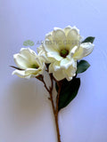 F0466 Artificial White Magnolia Spray 79cm | ARTISTIC GREENERY