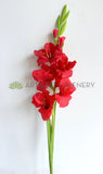 F0468 Artificial Gladiolus Spray 93cm Red | ARTISTIC GREENERY