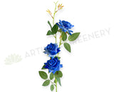 F0470 Artificial Blue Rose Spray 74cm | ARTISTIC GREENERY Artificial Flowers Australia Supplier