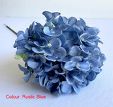 F0472 Hydrangea Single Stem 67cm (17cm Dia) Avail in 6 Colours | ARTISTIC GREENERY PERTH FAUX FLOWERS SUPPLIER