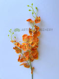 F0482 Silk Oncidium / Dancing Orchid 85cm Orange (SPECIAL) | ARTISTIC GREENERY 跳舞兰