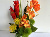 FA1128 - Tropical x Natives Flower Arrangement 50cm Height - Bright Colour | ARTISTIC GREENERY