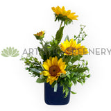 FA1141 - Small Sunflower Flower Arrangement 33cm tall | ARTISTIC GREENERY