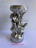 Decorative Angel Fiberglass Vase Silver Colour - (Code: FG-197 & 198) SPECIAL | ARTISTIC GREENERY