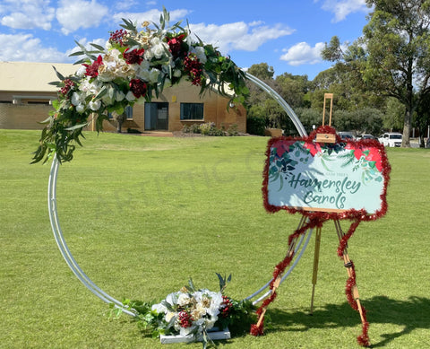 For Hire - X'mas Photo Prop / Christmas Circular Backdrop (Code: HI0015XMAS) Ref: Hamersley Carols