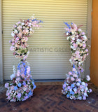 For Hire - Pastel Colour Floral Arch - Freestanding (Code: HI0063) | ARTISTIC GREENERY