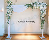 For Hire - White Floral Backdrop / Arbor 240-280cm wide (adjustable) Code: HI0069 Emily | ARTISTIC GREENERY