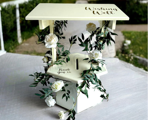 For Hire - Wooden Wishing Well with Flower Garland (Code: HI0073) | ARTISTIC GREENERY