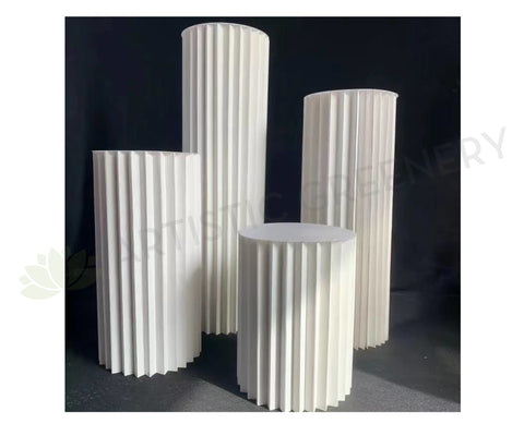For Hire - White Plinths / Cylinder Stands (Product code: HI0078)