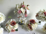 Teardrop Bouquet - Pink & White - Lenore S