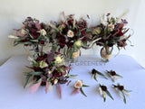 Round Bouquet - Burgundy & Cream - Rachel L | ARTISTIC GREENERY wedding flowers WA Perth Australia