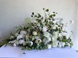 For Hire - White Rustic Floor Flower Centrepiece 80cm Tall (Code: HI0067) Ref: Emily | ARTISTIC GREENERY