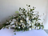 For Hire - White Rustic Floor Flower Centrepiece 80cm Tall (Code: HI0067) Ref: Emily | ARTISTIC GREENERY