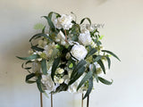 For Hire - White Rustic Table Flower Centrepiece (Code: HI0066) Ref: Emily | ARTISTIC GREENERY