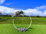 For Hire - Circular Frame / Backdrop with Silk Flower Swags (Code: HI0015)