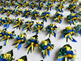 Buttonhole - West Coast Eagles (WCE) Colour Themed Boutonniere (Product Code: BH007 Alisha)