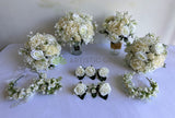 Round Bouquet - White - Lorin D | ARTISTIC GREENERY Perth Silk Flowers Florist