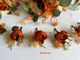 Natural Style Bouquet (Upright) - Burnt Orange / Brown - Tracy S | ARTISTIC GREENERY WA Wedding Flowers Supplier