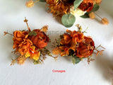 Natural Style Bouquet (Upright) - Burnt Orange / Brown - Tracy S | ARTISTIC GREENERY WA Wedding Flowers Supplier