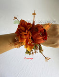 Natural Style Bouquet (Upright) - Burnt Orange / Brown - Tracy S | ARTISTIC GREENERY WA Wedding Flowers Supplier