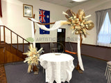 Rustic arbor hire Perth - Wedding Package - Reception (Eh & Sentder) @ Macedonian Cultural Centre Balcatta | ARTISTIC GREENERY