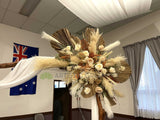 Rustic arbor flowers hire Perth - Wedding Package - Reception (Eh & Sentder) @ Macedonian Cultural Centre Balcatta | ARTISTIC GREENERY