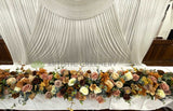 Bridal table flower hire Perth wedding - Wedding Package - Reception (Eh & Sentder) @ Macedonian Cultural Centre Balcatta | ARTISTIC GREENERY