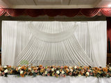 Wedding backdrop and bridal table flowers Hire Perth - Wedding Package - Reception (Eh & Sentder) @ Macedonian Cultural Centre Balcatta | ARTISTIC GREENERY