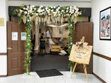 Entrance decorations hire - Rustic flower centrepiece - Wedding Package - Reception (Eh & Sentder) @ Macedonian Cultural Centre Balcatta | ARTISTIC GREENERY