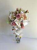 Teardrop Bouquet - Pink & White - Lenore S