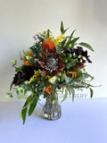 FA1136-KB - Mixed Style Floral Arrangement 60cm Tall ideal for Kitchen Bench (Ref: Brightwater) | ARTISTIC GREENERY