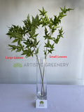 LEA0127 Artificial Maple Foliage Green 88cm 2 Sizes (Leaves) | ARTISTIC GREENERY