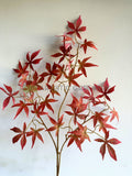 LEA0129 Faux Red Maple Branch 96cm | ARTISTIC GREENERY